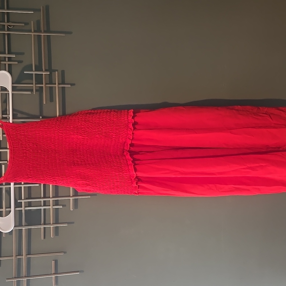 Red Sleeveless Dress, Junior Size M